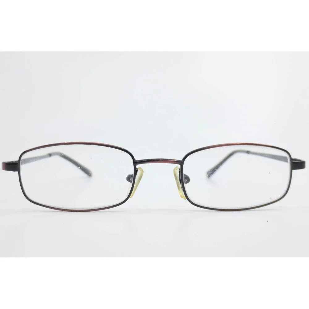 Fission 17 BURG Eyeglasses Burgundy Black Rectangular Frame 49-19-140 Eyewear